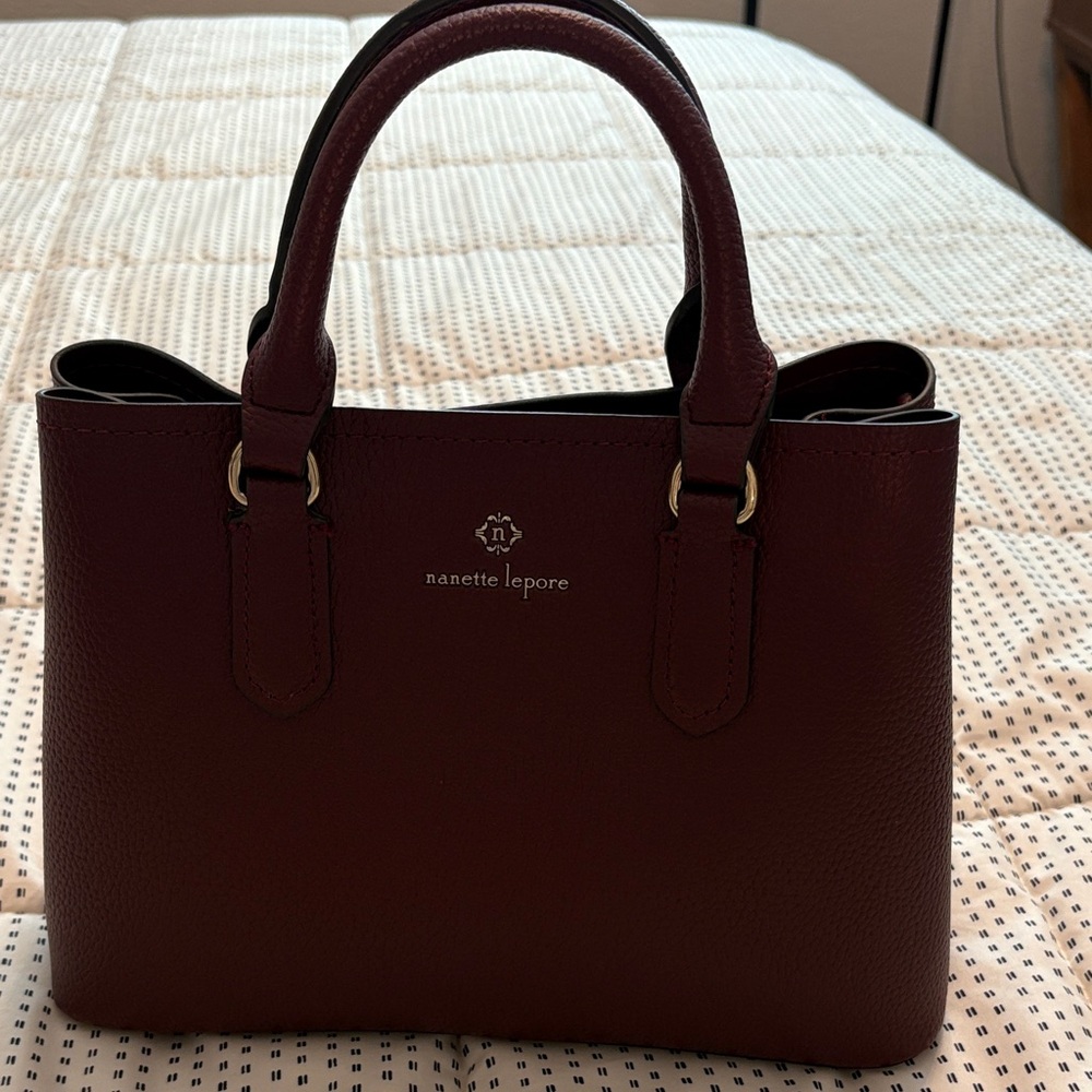 Nanette Lepore Deep Burgundy Satchel